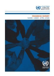 Virtual Institute Activity Report 2008-2009 - UNCTAD Virtual Institute