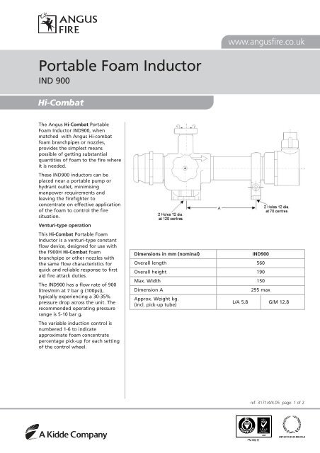 Portable Foam Inductor - Hawkes Fire