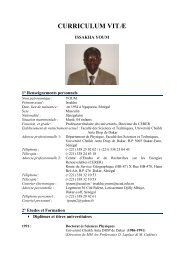 Issakha Youm - MDP UCAD - UniversitÃ© Cheikh Anta Diop