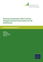 Parental socialisation effort and the intergenerational transmission ...