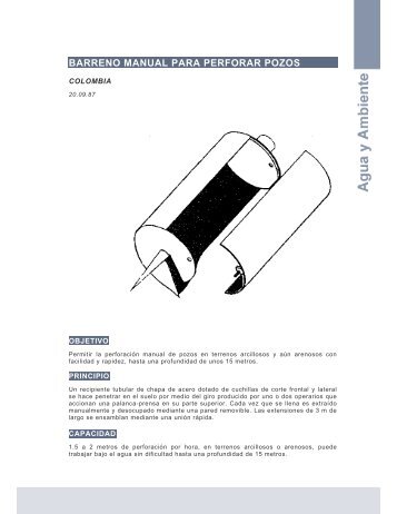 BARRENO MANUAL PARA PERFORAR POZOS - Ideassonline.org