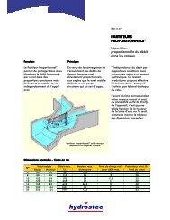 Partiteurs Proportionnels - hydrostec