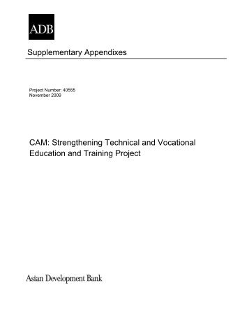 Strengthening Technical and Vocational Education and Training ...