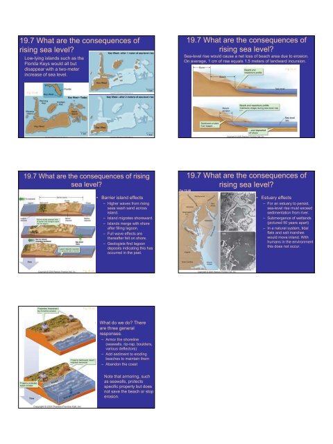 Chapter 19 Shorelines and Coastal Processes Coastal Processes ...