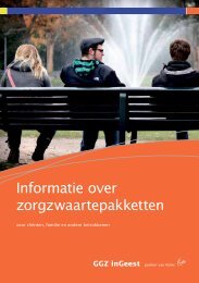 Informatie over zorgzwaartepakketten (PDF bestand ... - GGZ inGeest