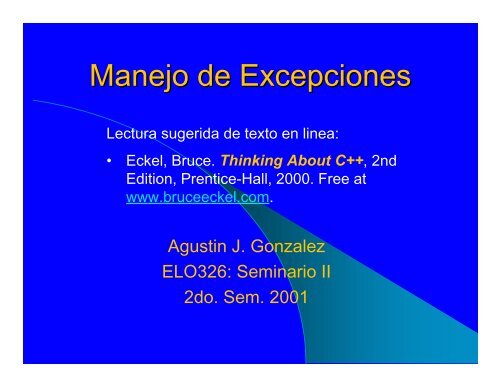 Manejo de Excepciones