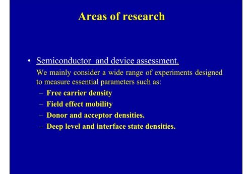 Electrical characterisation of Transistors - Stallinga.org