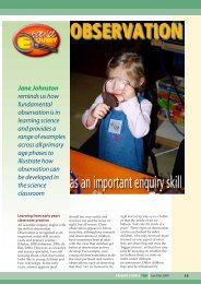 Observation as an important enquiry skill - The Association for ...