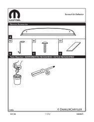 Jeep Patriot Sunroof Air Deflector Installation Instructions - Jeep World