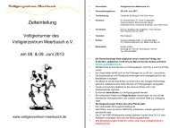 Zeiteinteilung - Voltigierzentrum Meerbusch eV