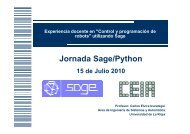 Control y programación de robots con SAGE