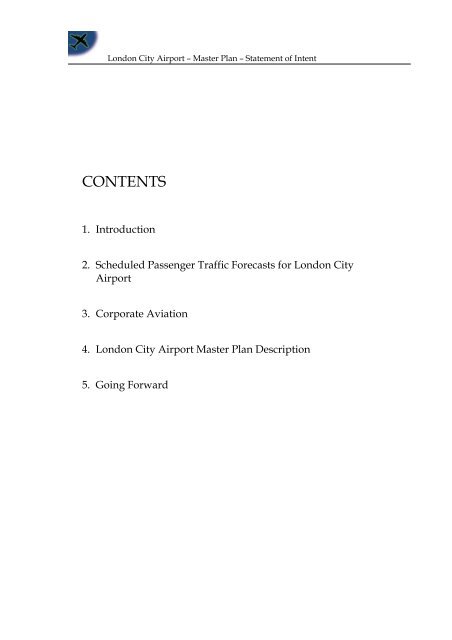 london city airport master plan - London City Airport Consultative ...