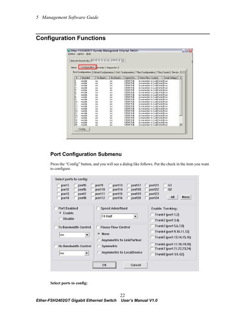 Ether-FSH2402GT User's Manual