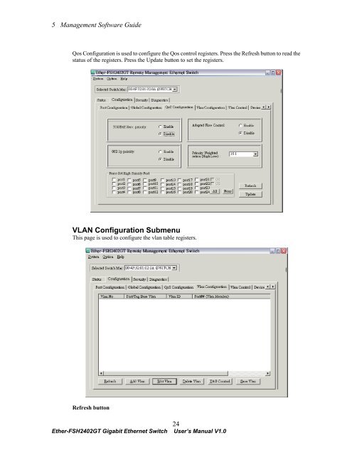 Ether-FSH2402GT User's Manual