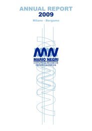 Annual Report 2009 - Istituto di Ricerche Farmacologiche Mario Negri