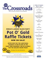 Pot O' Gold Raffle Tickets - Old Saint Patricks Church