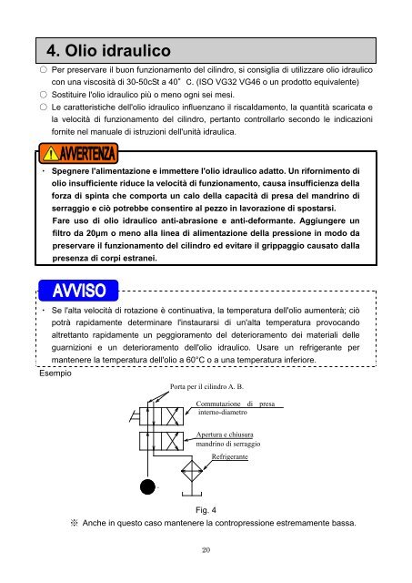 MANUALE DI ISTRUZIONI Tipo SS - Kitagawa Europe