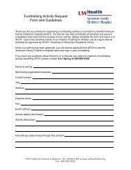 Fundraising Activity Request Form and Guidelines - American ...