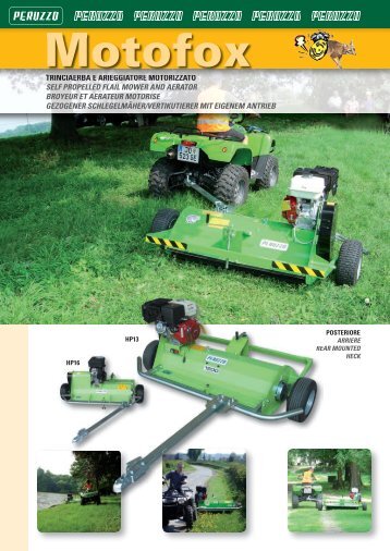 trinciaerba e arieggiatore motorizzato self propelled flail mower and ...