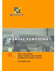 nota keluaran sebut harga dan tender nombor rujukan ... - ePerolehan