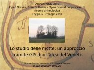 Lo studio delle motte: un approccio tramite GIS di un'area del Veneto