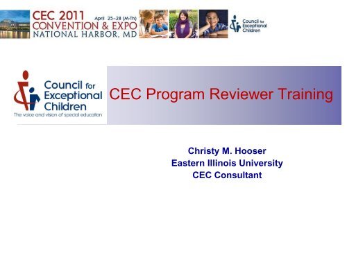 CEC Program Reviewer Training - Council for Exceptional Children ...