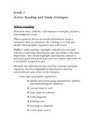 to download the Grade 7 Active Reading and Study Strategies