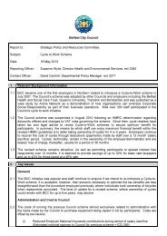 Cycle to Work Scheme PDF 64 KB - Belfast City Council