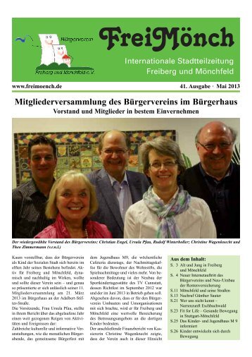 Ausgabe 41 - BÃ¼rgerverein Freiberg und MÃ¶nchfeld eV