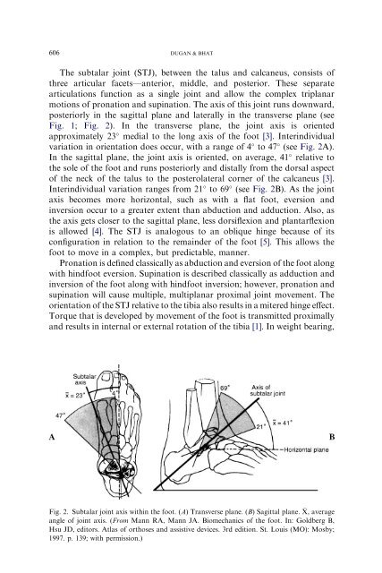 Biomechanics and Analysis of Running Gait - De Motu