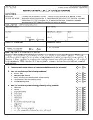 NOAA OSHA Respirator Medical Evaluation Questionnaire