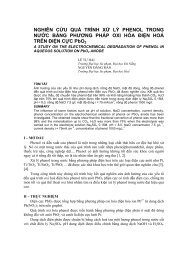 NGHIÃN Cá»¨U QUÃ TRÃNH Xá»¬ LÃ PHENOL TRONG ... - sdh.udn.vn