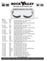 Bumper braces for ford - Rock Valley Antique Auto Parts, Inc.