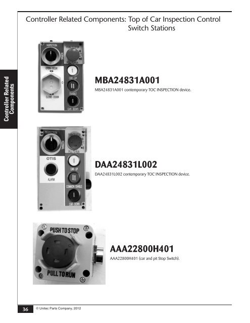 Part 1 - Unitec Parts