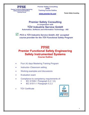 Premier Functional Safety Engineering - Invensys