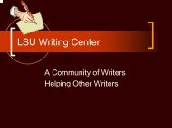 LSU Writing Center