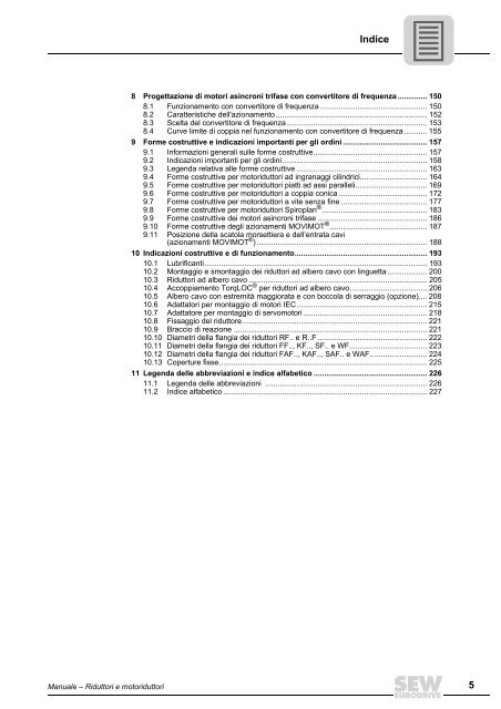 Riduttori e motoriduttori - SEW Eurodrive