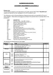Stationery list Grade 10 2014.pdf - Glenwood High School