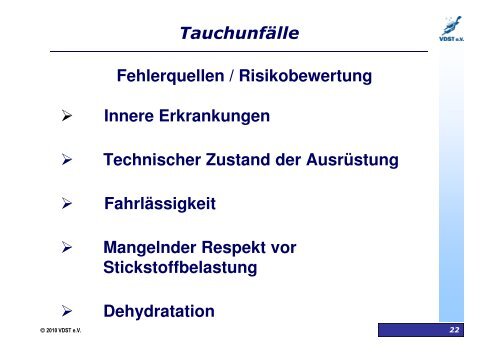 VDST-Tauchunfallstatistik 2007-2010 - LTVT