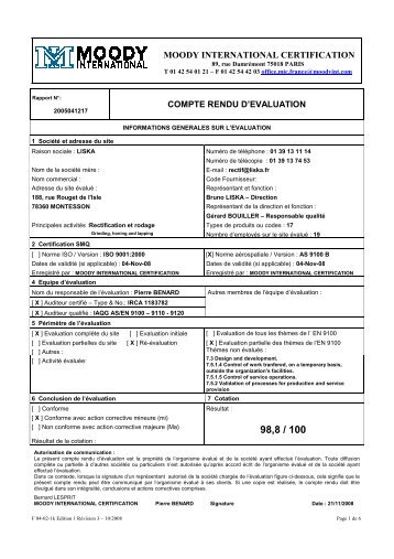 F 04-02-1k Rapport d'Ã©valuation EN 9100