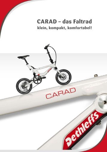 CARAD Ã¢Â€Â“ das Faltrad - Dethleffs