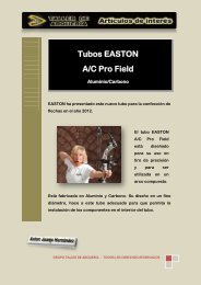 Tubos EASTON A/C Pro Field - Taller de Arquería