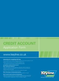 Credit Account Application Form - Keyline