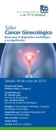 Taller Cáncer Ginecológico - Centro Médico Docente La Trinidad