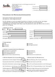 Fragebogen fÃ¼r Wohnungsinteressenten - Familie in Linz