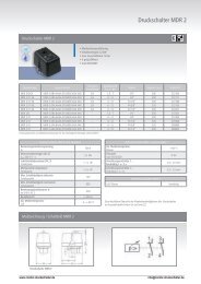 Druckschalter MDR 2 - Condor Druckschalter