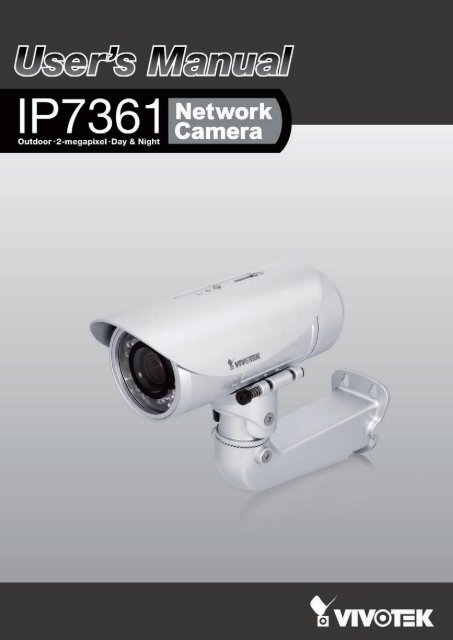 Vivotek IP7361 Manual - CCTV Cameras