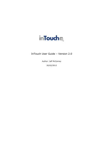 InTouch User Guide â Version 2.0 - Daisy Distribution