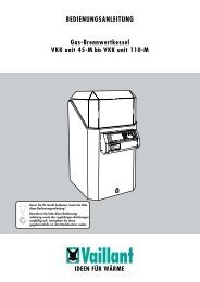 Gas-Brennwertkessel VKK unit 45-M bis VKK unit 110-M - Vaillant