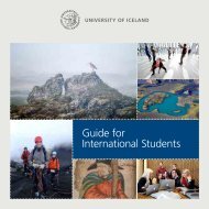 Guide for International Students - University of Iceland